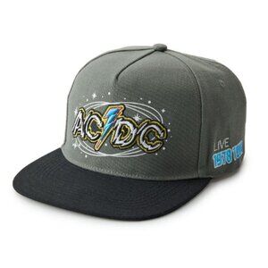 AC\DC 1978 Tour Snapback Hat Flat Brim Embroidered Rock Band Cap Men